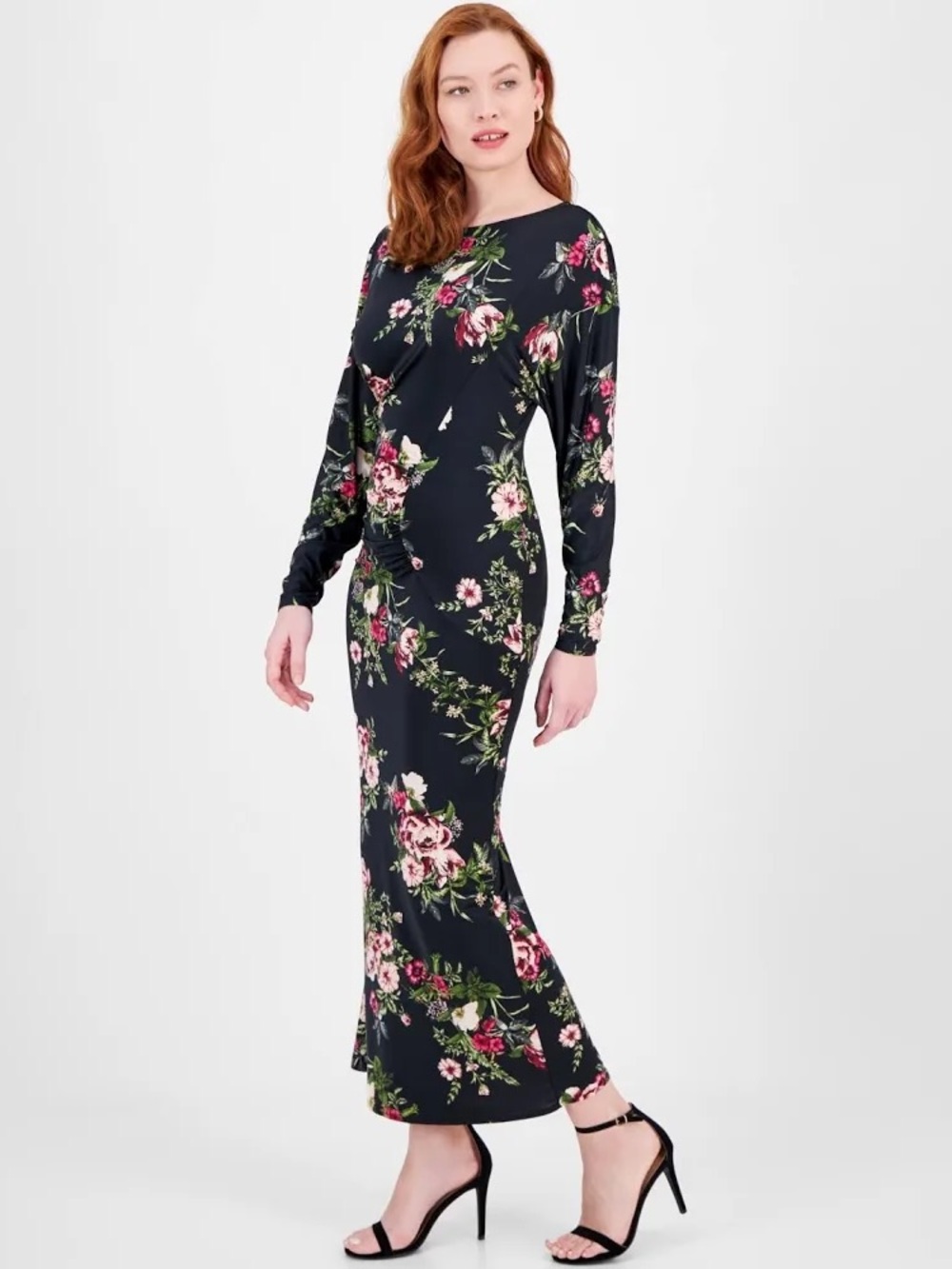 Rachel Roy Cora printed long sleeve maxi dress